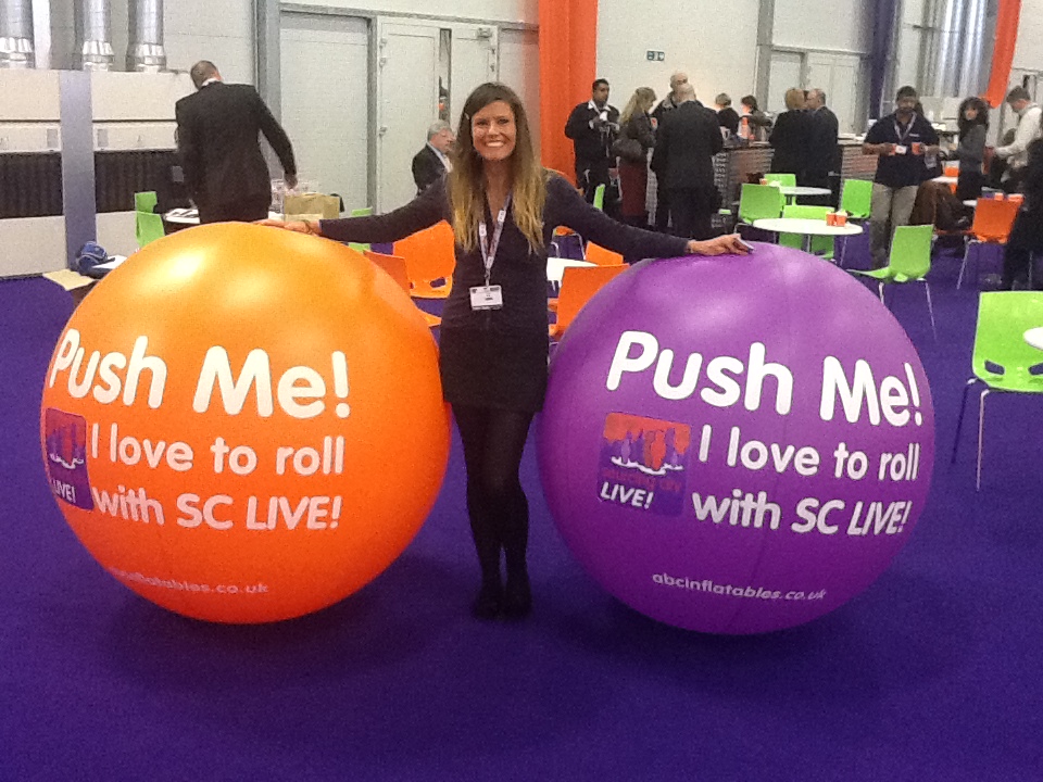 Inflatables at the Sourcing Live exhibition