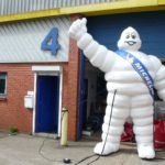 Bibendum, Michelin Man outside ABC Inflatables