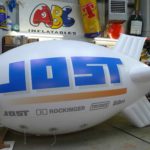 Custom blimp for Jost in ABC Inflatables workshop