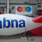 Blimp for hire with temporary branding