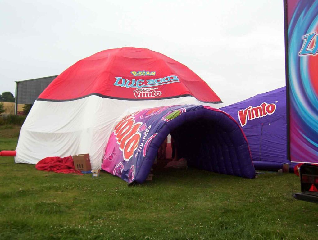 inflatable dome for Vimto