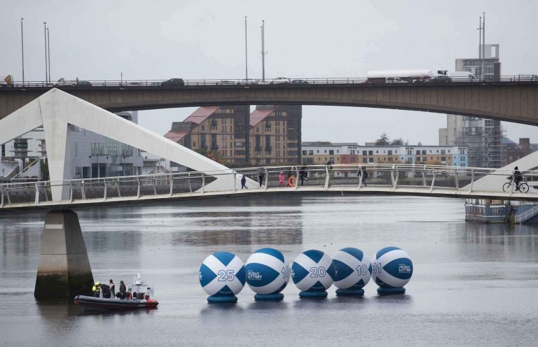 Scottish Lottery inflatable balls