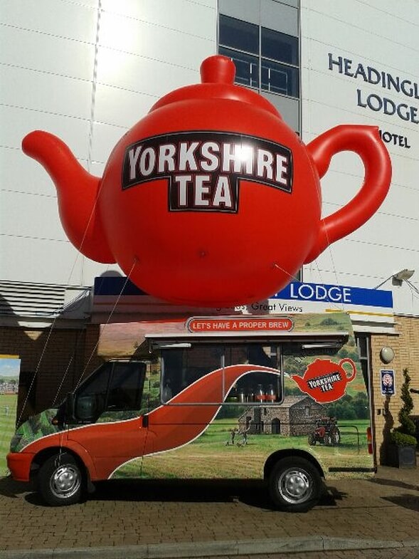 England Cricket Tour 2013 inflatable tea pot mascot