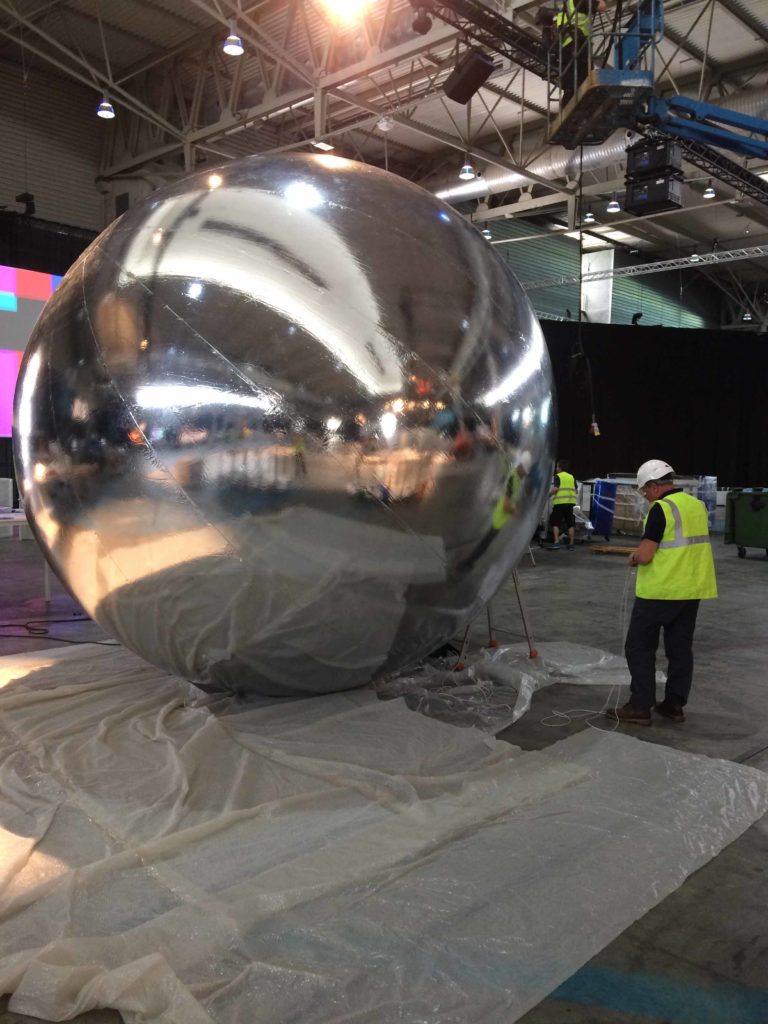 giant mirror ball inflatable sphere