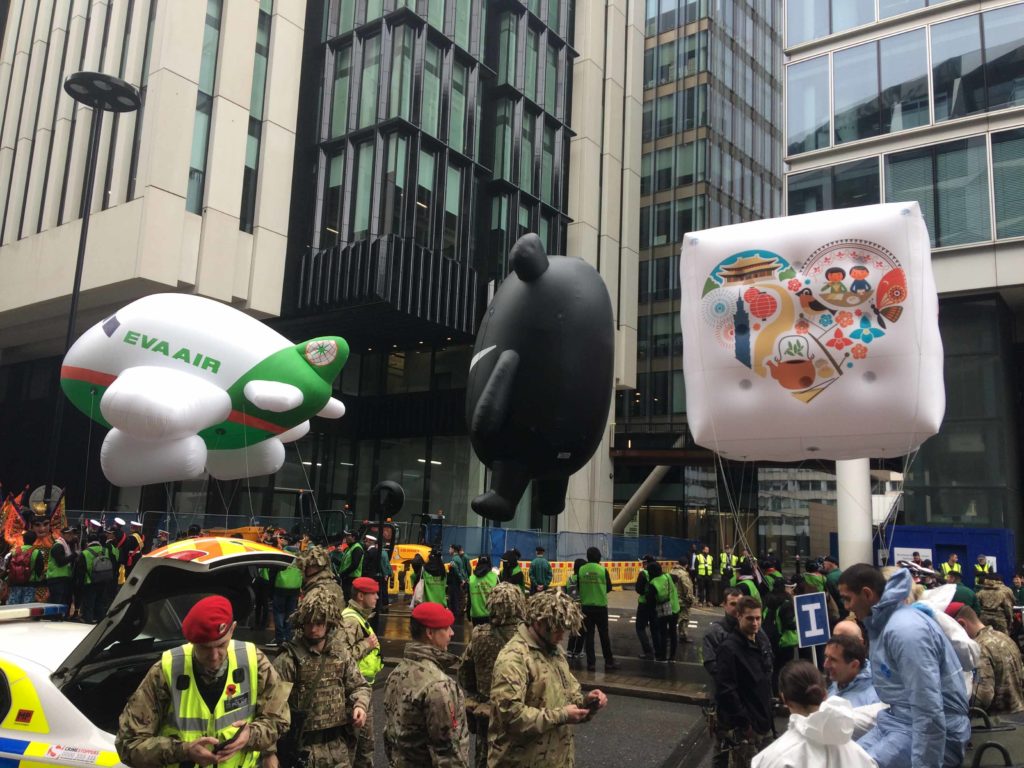 parade inflatables at lord mayor's show