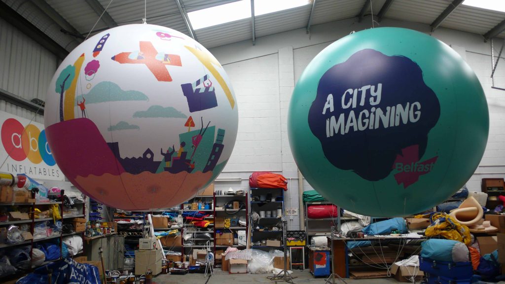 Belfast inflatable spheres