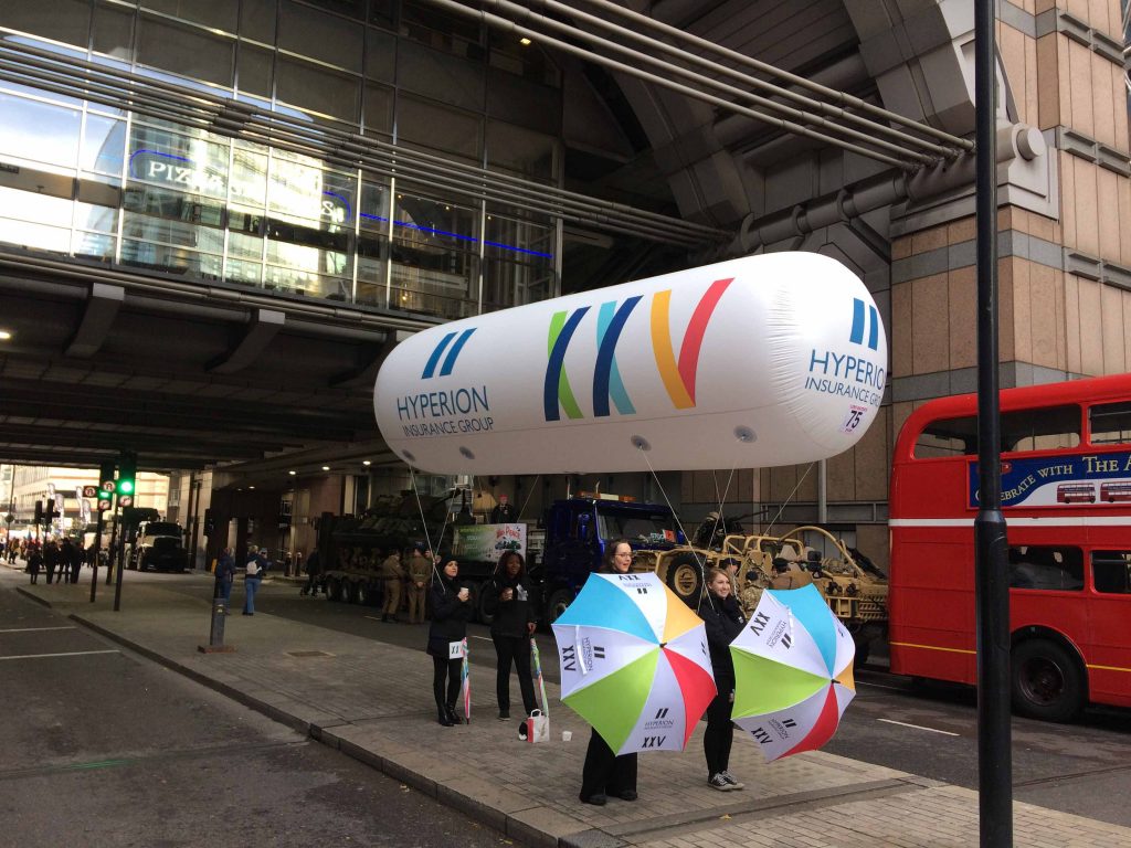 custom shape helium filled parade inflatable